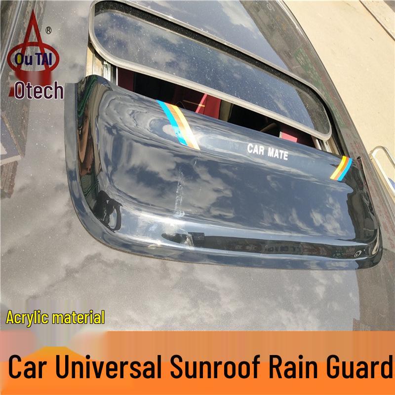 Универсальный дефлектор дождя на люк и защита окна для модификации седана