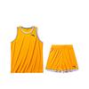 Basketball Series Color Block Round Neck Comfortable Versatile Breathable Sleeveless Vest Mid Waist Shorts Casual Sports Set 152431220-2