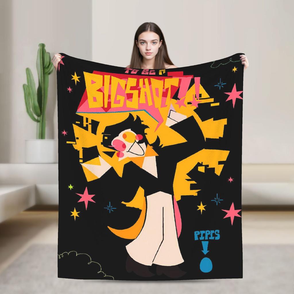 Deltarune Funny Tenna Blankets Airplane Travel Flannel Throw Blanket For Living Room Soft Custom DIY Bedspread Gift Idea