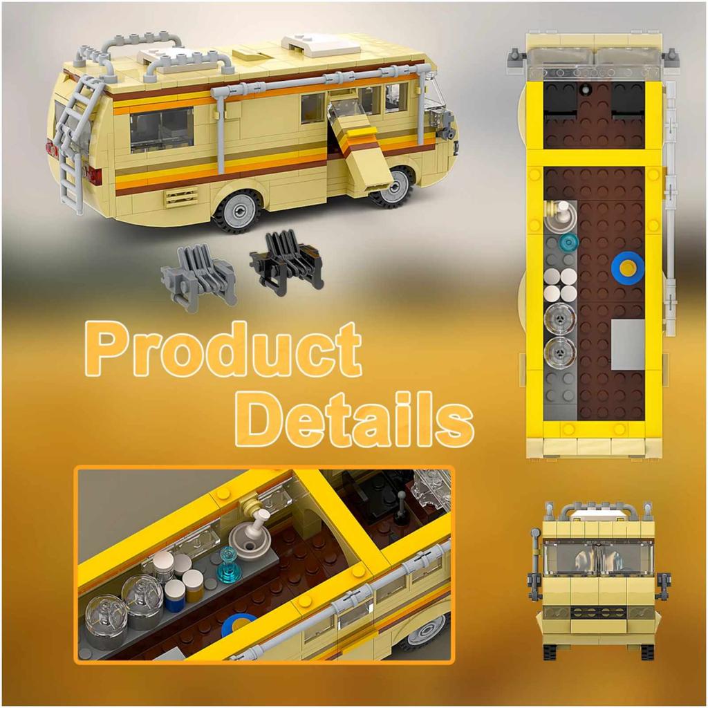 Break Bad RV Building Blocks Kit Creative Van House Camper Toys Building Blocks DIY Building Set Vehicle Toy для детей и взрослых