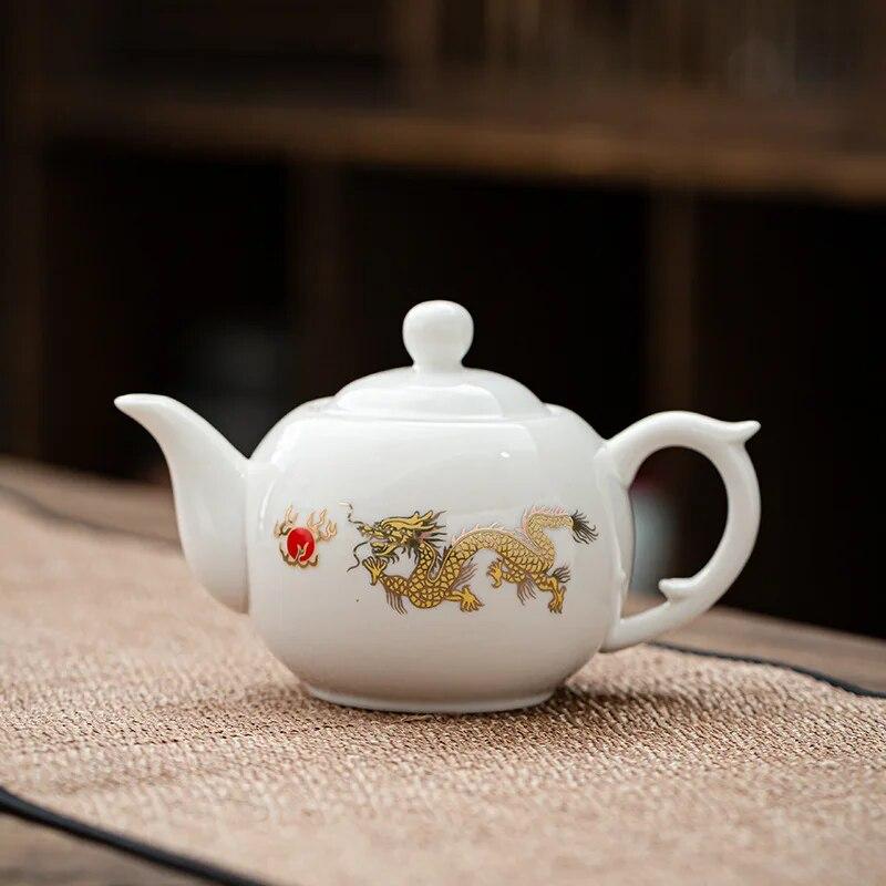 Style 300ml Tea Pot Ceramic Crafts Home Furnishing Decoration Tea Pet Ornaments Pure Teapot Gift Kung Fu Tea