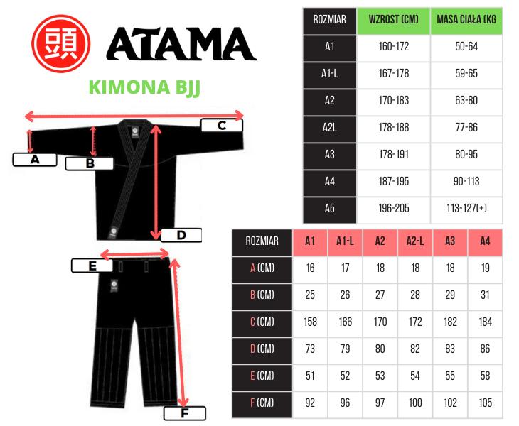 Atama Gi / Kimono Men's BJJ Classic White A1