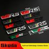 Car 3D Metal VRS Front Grille Badge Car Emblem Badge Sticker Decals For Sko/da Rapid Yeti Octavia Fabia Logo