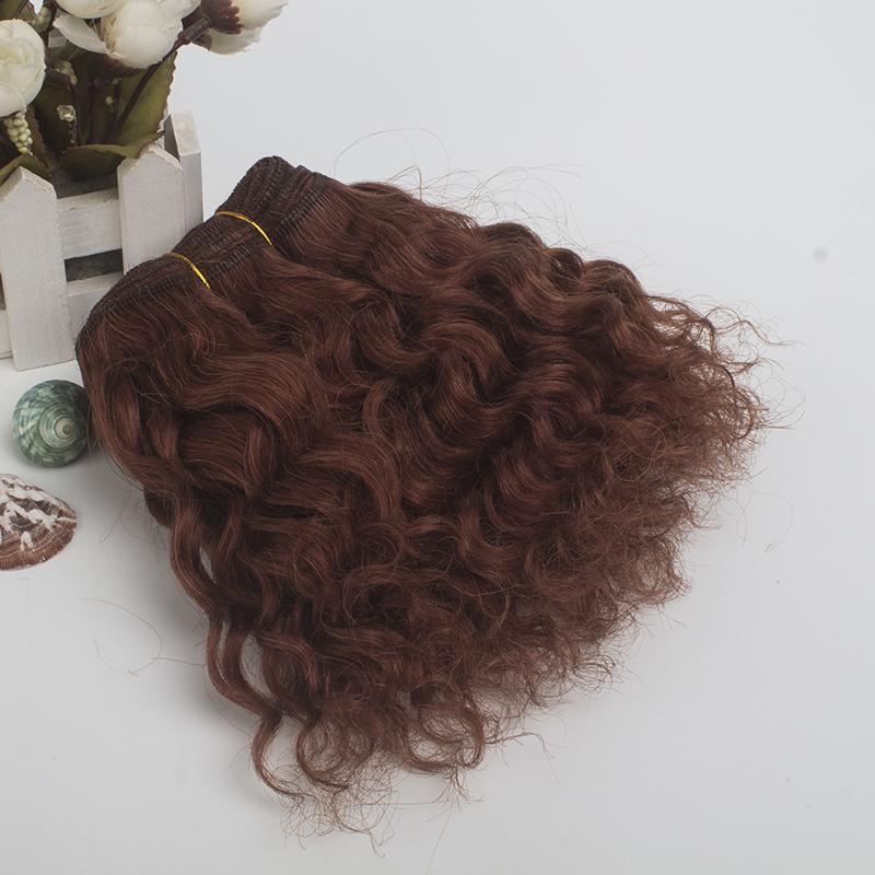 Новая кукла-тряпичная кукла ручной работы DIY Ye Luoli Ke'er BJD SD парик для кук, имитация шерсти кудрявый, 15 см