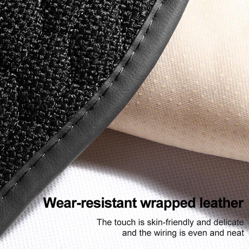 SEAMETAL Льняная накидка на переднее сиденье автомобиля, дышащая льняная подушка для сиденья автомобиля, противоскользящий протектор для автокресла