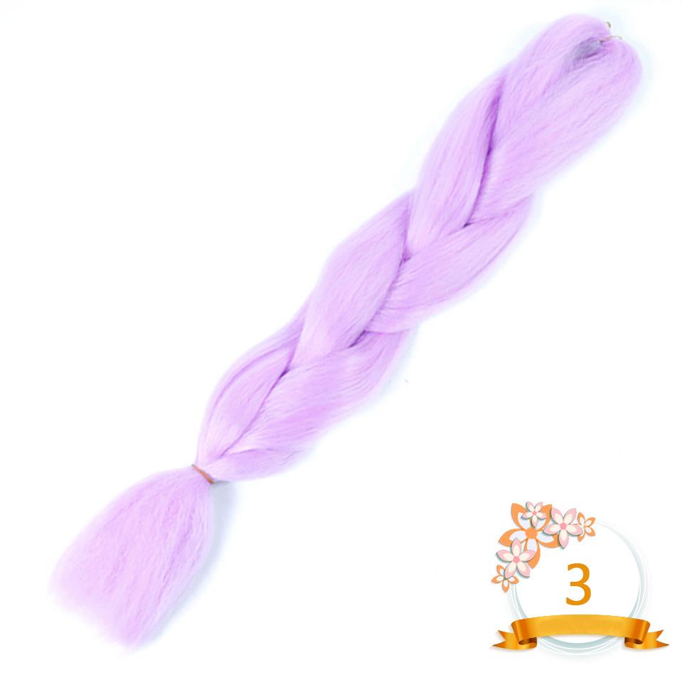 Синтетические плетеные волосы 24 дюйма Jumbo Braid Ombre Jumbo Наращивание волос для женщин DIY Косички для волос Фиолетовый Розовый Желтый Красный