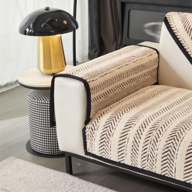 Зимний чехол с рисунком «рыбье кости» Funda Sofa Mats Living Home Non-Slip Sofa Cushion Couch Sofa Covers