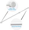 RV Tension Rods 6 Pack Adjustable Drill Curtain Rods 16 27.5 Inch for Camper Kitchen Closet