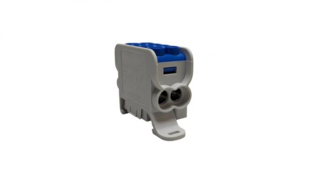 Blok Dystrybucyjny - Rozdzielczy Hlak25 (Mag) 1P Niebieski 2Xal/Cu 25Mm+16Mm 1000Vac/1500Vdc Mag1251B00