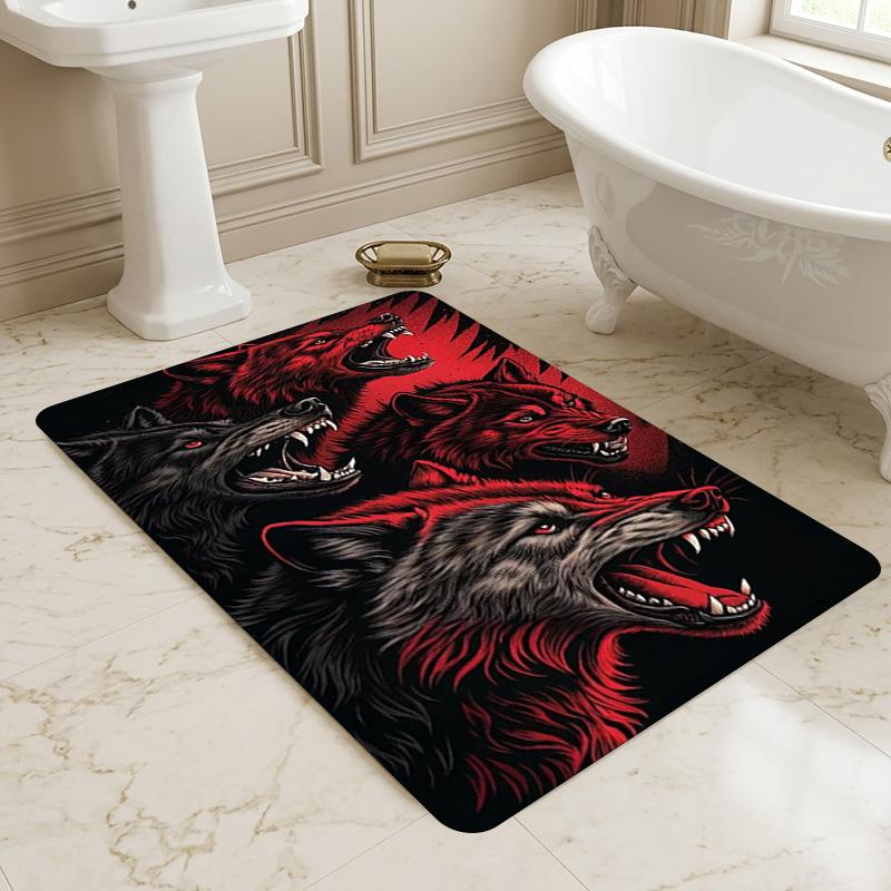 Wolf Pack Living Room Nonslip Area Rug Soft Carpet For Bedroom Game Playroom Sofa Office Home Decor Doormat Christmas Gift C9301437