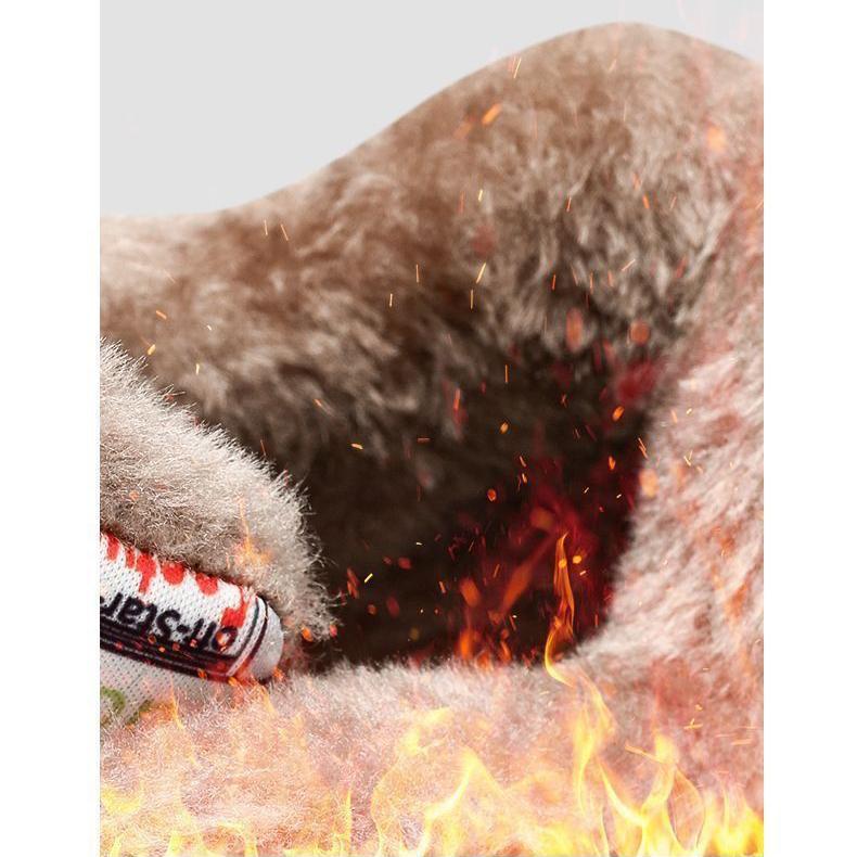 Зимние мужские флисовые теплые сноубутсы, мужские высокие кроссовки на толстой подошве, нескользящие, повседневные, для улицы, мужская платформа, хлопковая обувь