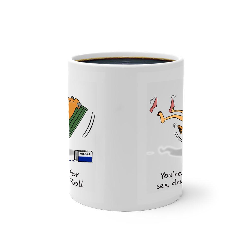 Забавная мультяшная серия, меняющая цвет кружка, керамическая чашка для кофе с ощущением тепла, праздничный подарок для мужчин и женщин