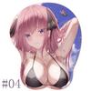 3D коврик для мыши Пять сестер Стерео коврик для мыши Oppai Грудь Rias Gremory Nakano Nino Аниме Силиконовая подставка под запястье Пакет коврик для игровой мыши