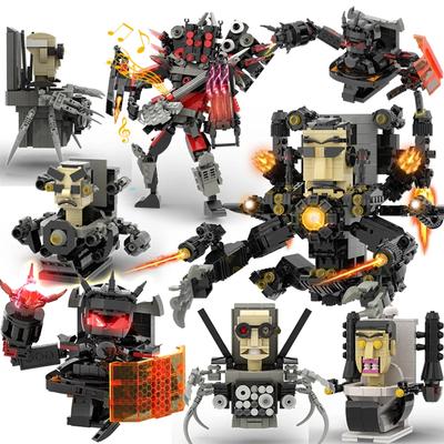 Мощный Skibidi Toilet Конструктор Игрушка Титан Часовой Человек 2.0 Бурильщик Титан ТВ-Мен Оператор Спикермен для Детей Мальчиков Подарки на День Рождения