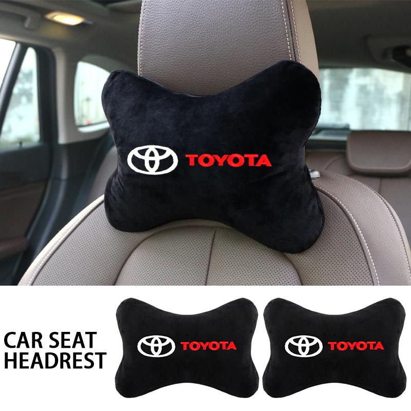 AVD4 Car exterior annual inspection stickers For Toyota Car Set Car Head Neck Rest Pillow Auto Seat belt Pads Headrest cover