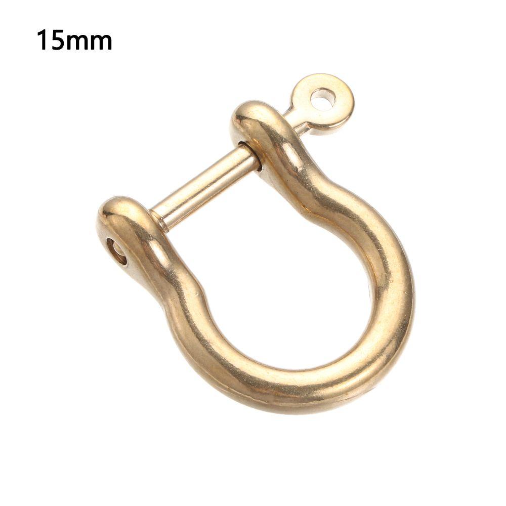 Винтовой соединительный соединитель скоба брелок D-образные скобы кольцо для ключей твердый латунный карабин брелок крючок