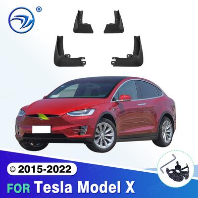 Для Tesla Model X 2015 2016 2017 2018 Крыло Брызговик Брызговики Защита Брызговик Защитные Кожухи Брызговиков Авто Аксессуары
