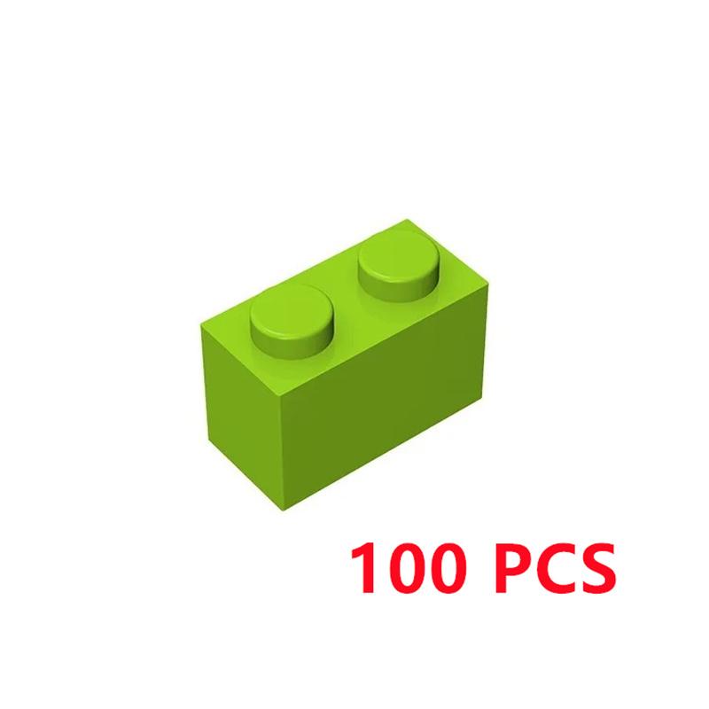 100 шт. 3004 Строительные кубики DIY 1x2 Оптовые модульные GBC Высокотехнологичный набор MOC для творческой игры Игрушка-конструктор