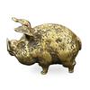 Retro Copper Chinese 12 Zodiac Flying Pig Statue Home Decoration Antique Brass Lucky Animal Figurine Small Table Desk Ornaments