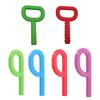 Silicone P Shaped Grabber Kids Teethers Teething Toy for Children Autism Chew
