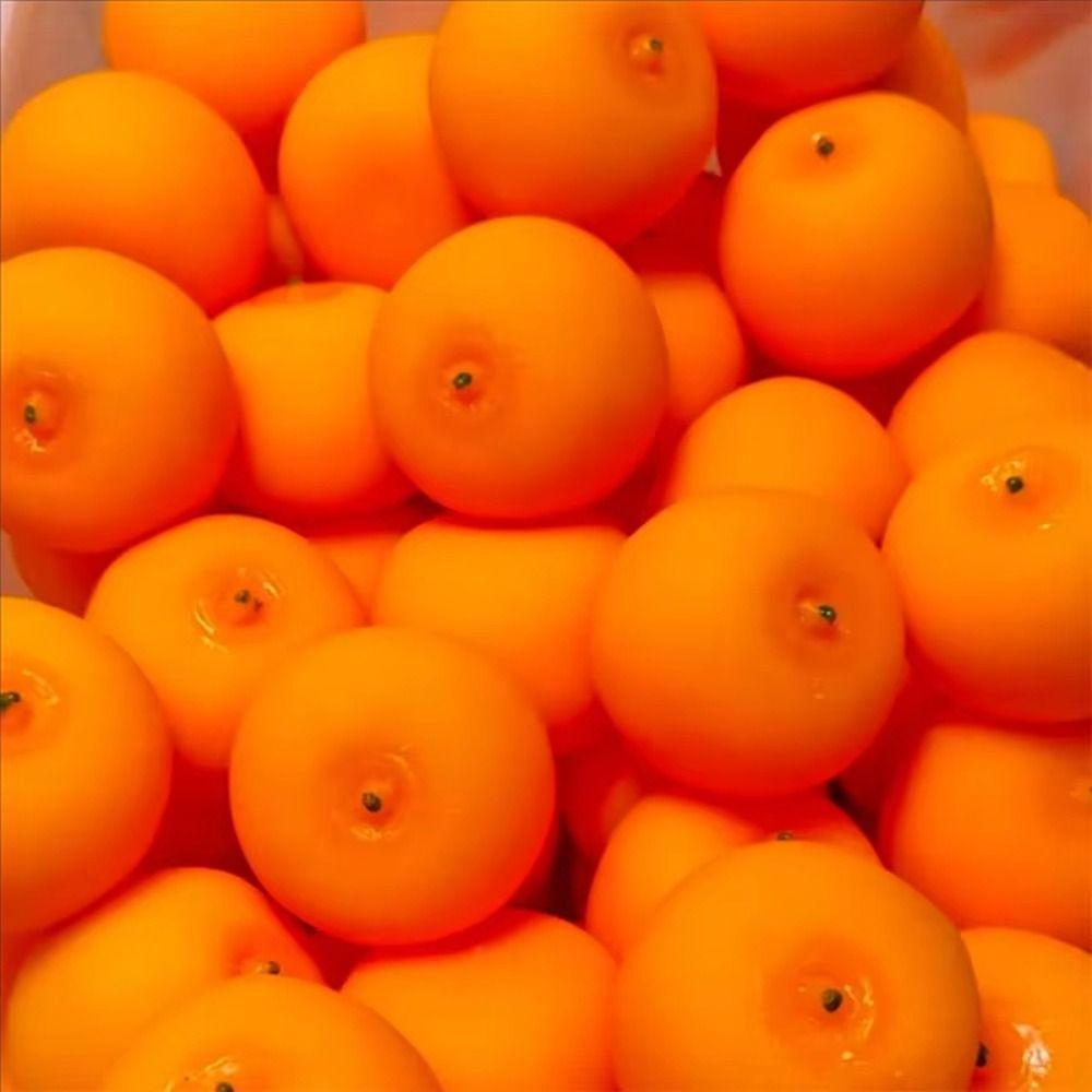 Handmade Squishy Crunchy Sensory Blocks Filled Fidget Creative Orange Squeeze Toy Kid Adults