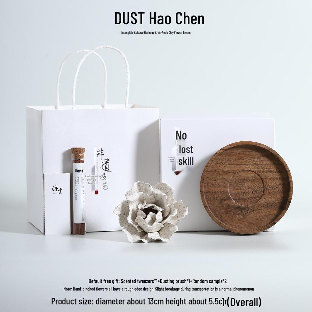 Керамический Держатель для благовоний в виде цветка, ручная работа - Китайский Аромадиффузор, Сувенир