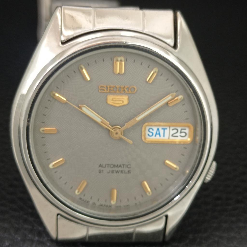 ОРИГИНАЛЬНЫЕ ВИНТАЖНЫЕ МУЖСКИЕ АВТОМАТИЧЕСКИЕ ЧАСЫ SEIKO 5 ЯПОНИЯ ОРИГИНАЛЬНЫЙ ЦИФЕРБЛАТ a709208-1