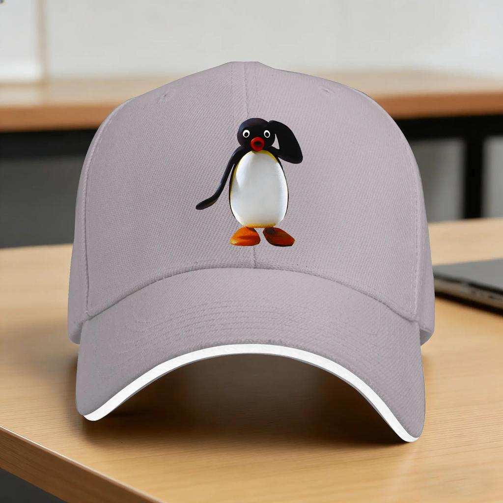 Noot Noot Pingu Funny Pingu Meme Casual Baseball Cap Outdoor Sport Trucker Hat Summer SunProof Unisex Adult DIY Print Snapback Cap