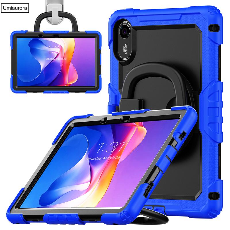 For Xiaomi Redmi Pad 2 Pad2 11 Inch 2025 Heavy Duty Rugged Tablet Case Rotation Pull Ring Stand Strap Shockproof PC Cover Funda