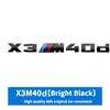 3D ABS M-Standard Sports Competition Emblem Rear Trunk Logo Sticker For BMW M1   X2 X3M X4M X5M X6M X7M Auto Modification  Badge CJ7