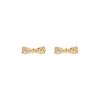 JYDDM 925 Tiny Crystal Ribbon Earrings (S)