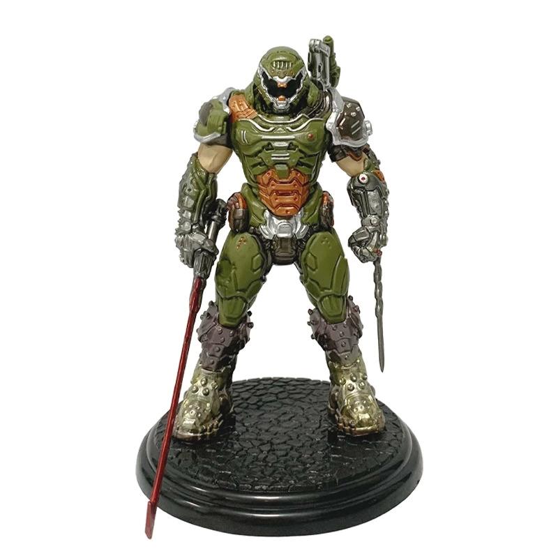 21,5 см Аниме Игра Doom Eternal Охотник большой и сильный Фигурка Действия Механическое Чувство Модель Игрушки Коллекция Фестивальные Подарки