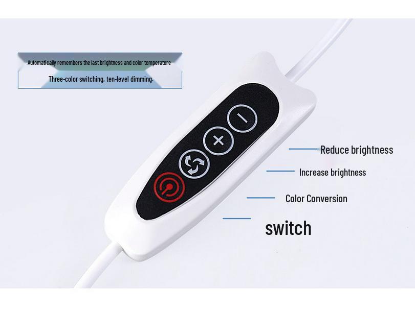 USB LED Clip-On Eye Protection Desk Lamp for Reading and Writing (Customizable)