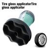Portable Tire Shine Applicator Sponge For Tire Waxing Brush Wave Type Tire Dressing Tools Car Polishing Scratch Repair Tool