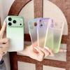 Ультратонкий градиентный чехол для телефона iPhone 17 Pro Max 16 15 14 13, роскошная защита камеры, матовый прозрачный мягкий силиконовый чехол