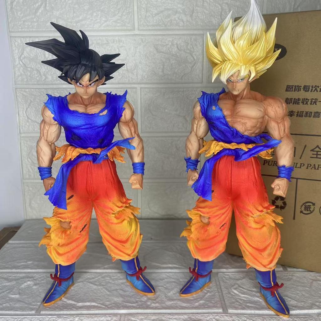 30 см Фигурка Dragon Ball Аниме Супер Сайян Гоку Черные Волосы Сцена ПВХ Коллекция Детская Модель Игрушки Кукла Подарок на День Рождения