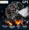 Новые спортивные умные часы для мужчин с GPS-экраном, компасом, Bluetooth-звонком, уличные часы, измерение пульса, здоровья, водонепроницаемые смарт-часы
