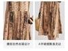 Lazy Vacation Style: 100% Mulberry Silk 26 Summer New Round Neck Fresh Age Reducing Printed Slimming Dress
