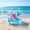 Reusable Ocean Sensory Fidget Toy Island Theme Slow Rise Squishy Toys Pinch Cube Gift  Kids Toy