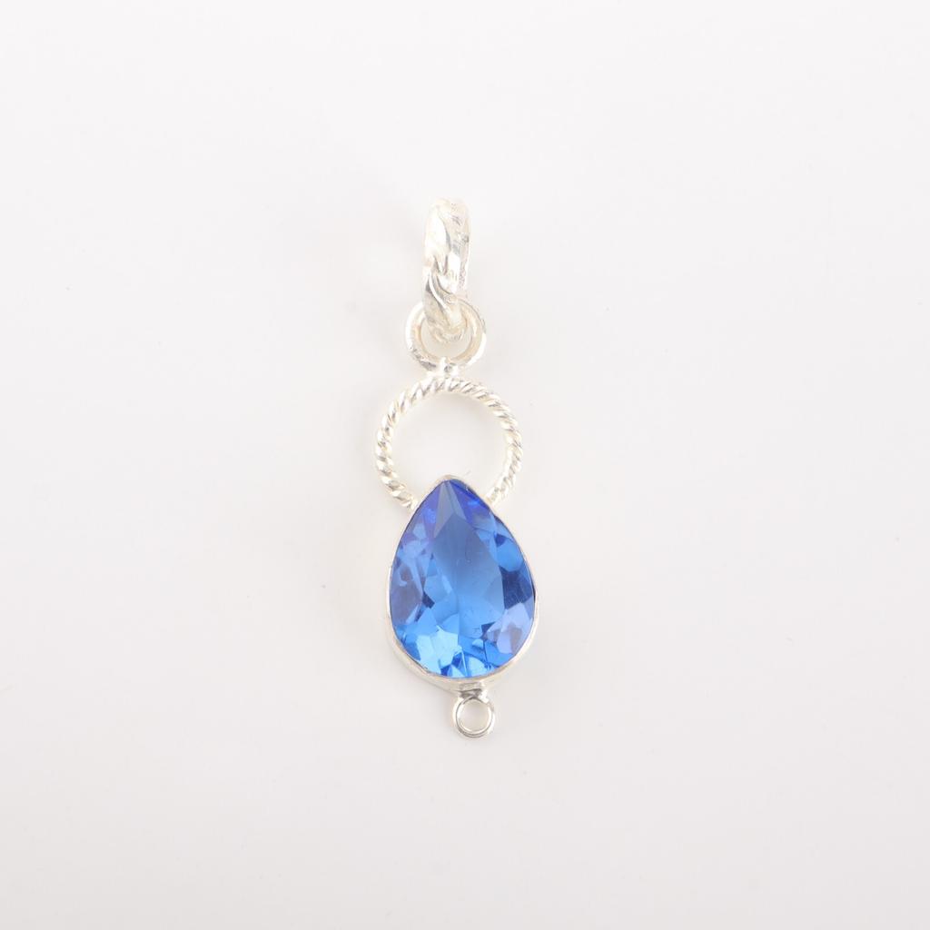 Tanzanite Gemstone 925 Sterling Silver Jewelry Handmade Pendant 1.40" For Women PP-12-6