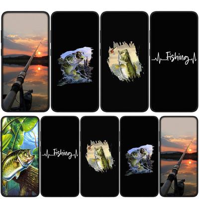 Для Samsung Galaxy S24 S23 iPhone 16 15 14 Xiaomi Redmi Note 13 12 11 Plus 9 Pro Max X XR Чехол для телефона Fishing Fly Trout Carp Rod Fish OPPO Huawei Cover