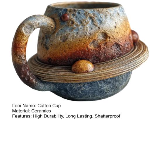 Кофейные чашки с космической тематикой и эргономичной ручкой, пригодные для мытья в посудомоечной машине, кружки с тиснением в виде планет Солнечной системы, кружки с изображением планет