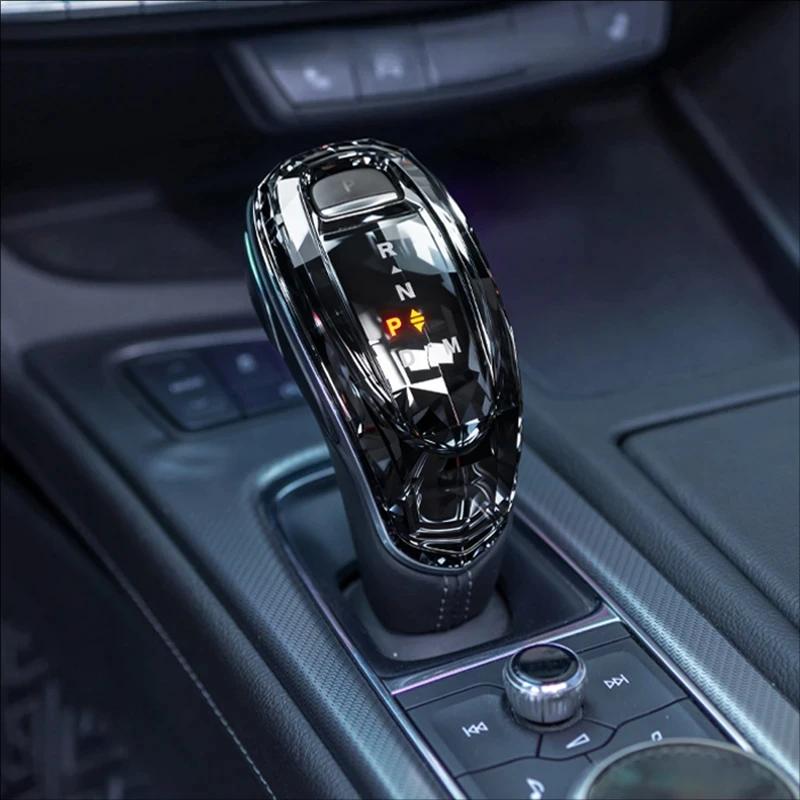 Для Cadillac XT4 XT5 XT6 CT5 CT6 2020-2024 Хрустальная накладка на ручку переключения передач Замена накладки на ручку переключения Автоаксессуары