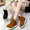 New Snow Boot Style Short Mini Winter Sheepskin Boots Women Waterproof Natural Wool Ankle Boots Fur Lined Ankle Warm Flat Shoes