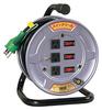 Nichido Electrician's Drum Switch Reel, 100V, with Ground, 10m, SWE13
