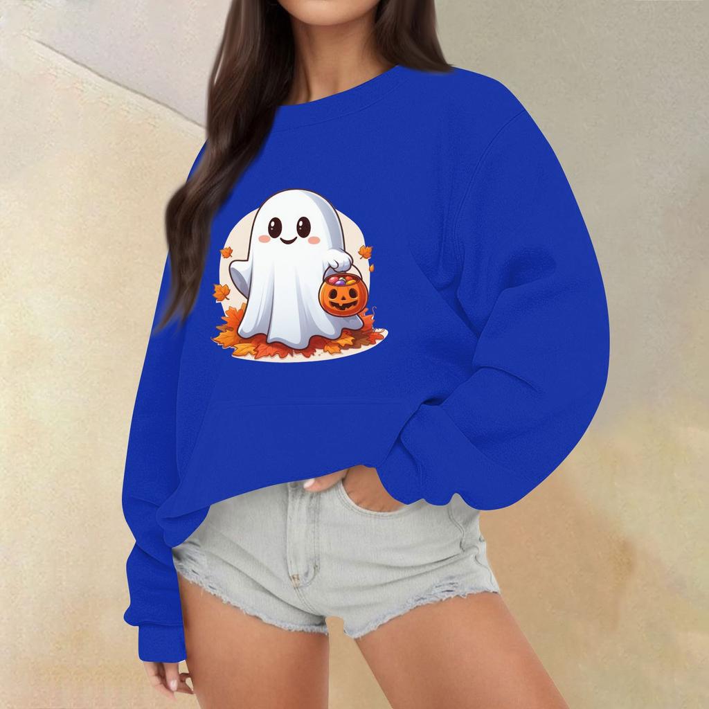 Женские топы осень-зима, женские толстовки с длинным рукавом, повседневные топы свободного кроя с круглым вырезом