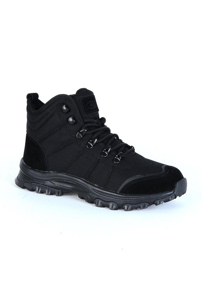 Men's Fashion Flat Heeled Booties Bootie Mr Black Winter Trekking Boots Shoes