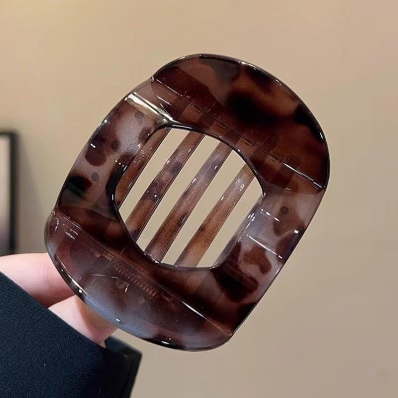 Новые корейские дугообразные полые заколки для волос, аксессуары для волос, женские шпильки, леопардовые зажимы для волос, верхний зажим, головной убор, модная простая заколка для волос