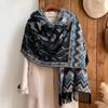 Fashion Thick Soft Cashmere Luxury Brand Jacquard Scarf Women Winter Poncho For Lady Casual Neckerchief Bandana Shawl Headband