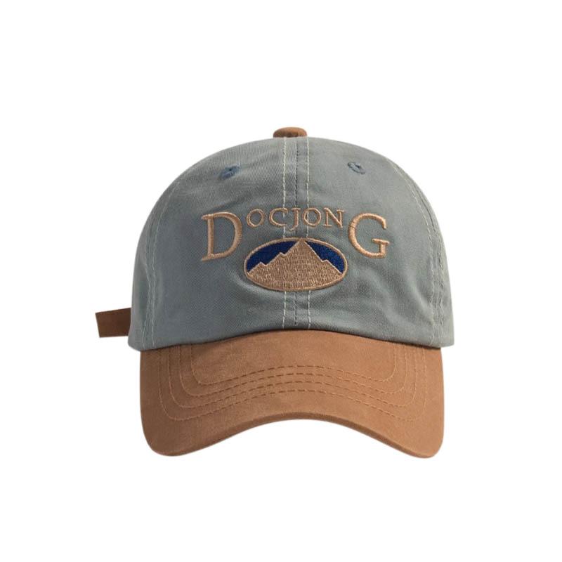 Kids Retro Block Baseball Cap Boys Casual Sun Protection Duckbill Hat Baby Versatile Travel Outdoor Caps